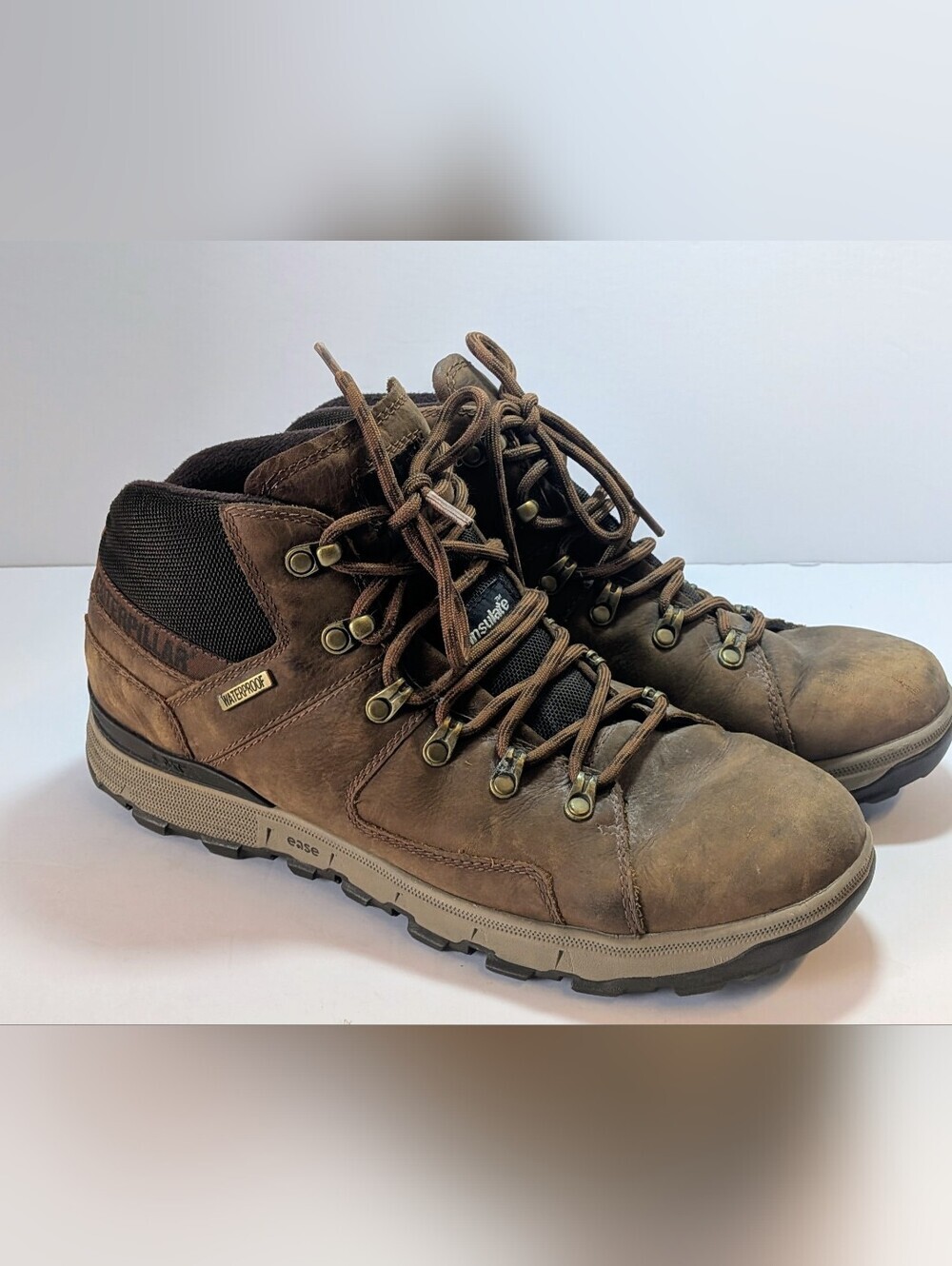 CAT Caterpillar Stiction Hiker Ice+ Waterproof TX Boots Men’s Size 12 Hiking